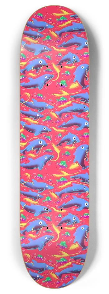 Dolphfriends 8 Inch Skateboard Deck