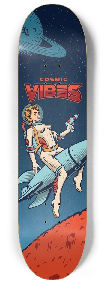 Cosmic Vibes 8-1/4 Skateboard Deck