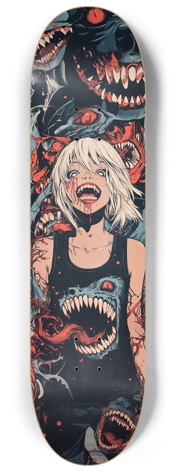 Girl with monsters 8-1/4 Skateboard Deck