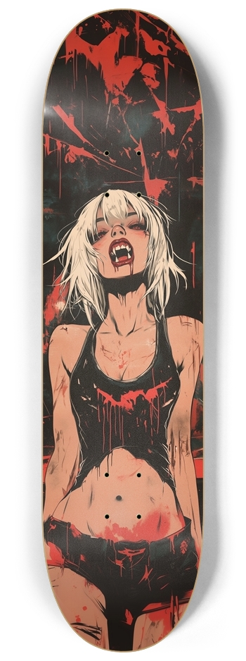 Punk vampire girl 8-1/4 Skateboard Deck