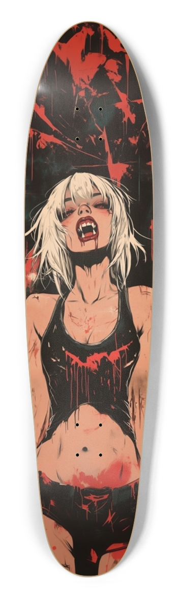 Punk vampire girl Longboard Shape
