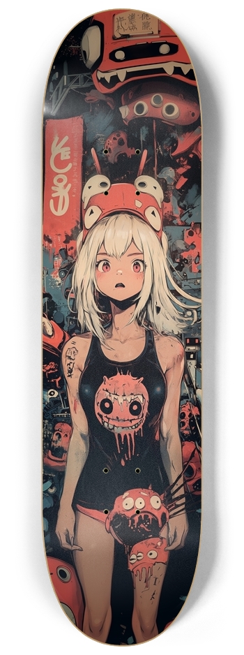 Sushi monster girl 8-1/4 Skateboard Deck