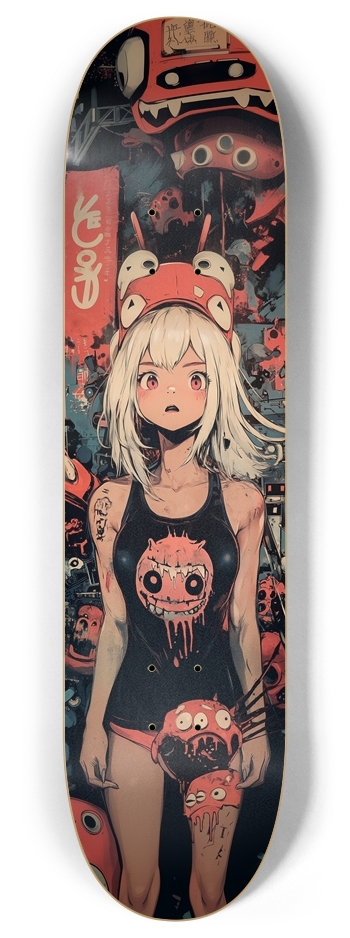 Sushi monster girl 8 Inch Skateboard Deck