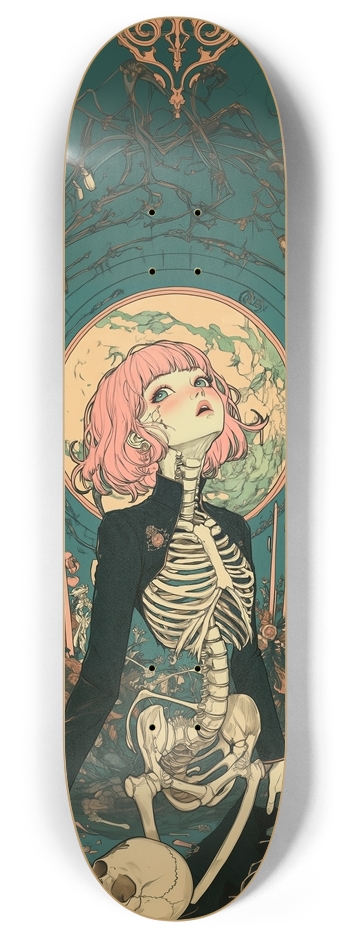 Skull romance 8 Inch Skateboard Deck