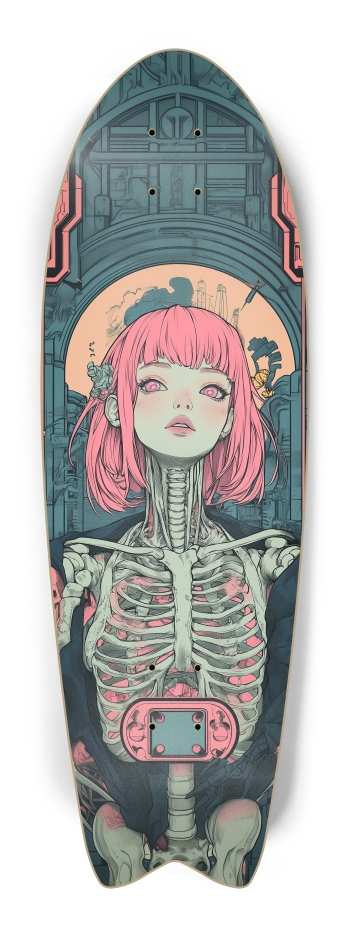 Cyberpunk skull girl