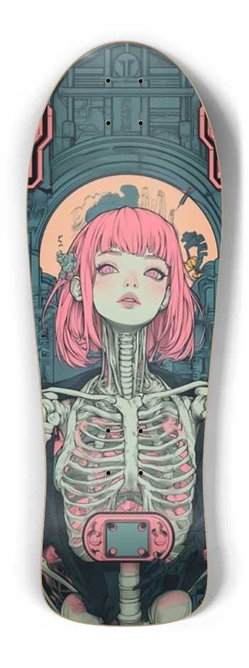 Cyberpunk skull girl