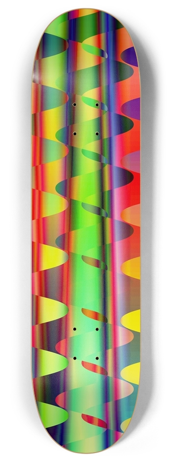 Reflective Wave Fade #1 8 Inch Skateboard Deck