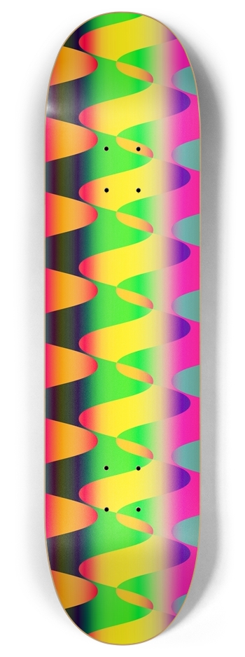 Reflective Wave #1 8 Inch Skateboard Deck