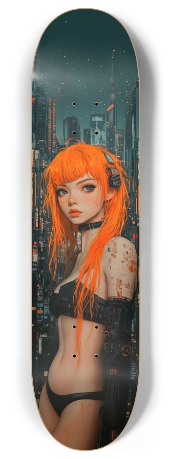 Techno dark night 8 Inch Skateboard Deck