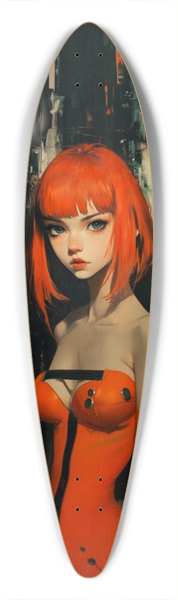 Techno ginger Pintail Longboard