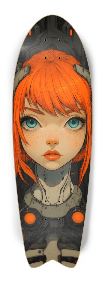 Skeleton cyborg Fish Tail