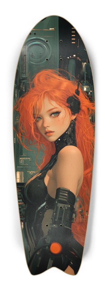 Cyberpunk ginger girl