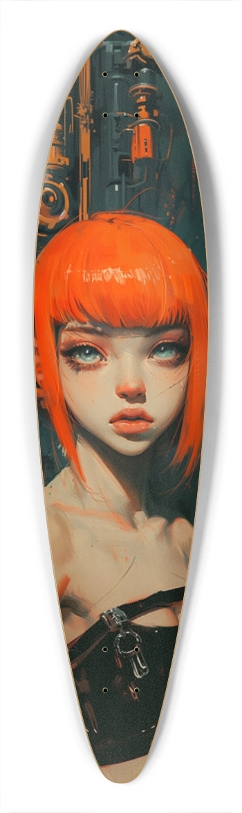 Cyber ginger Pintail Longboard