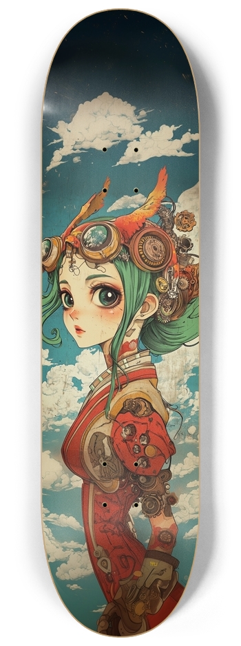 vintage cyber lady 8-1/4 Skateboard Deck