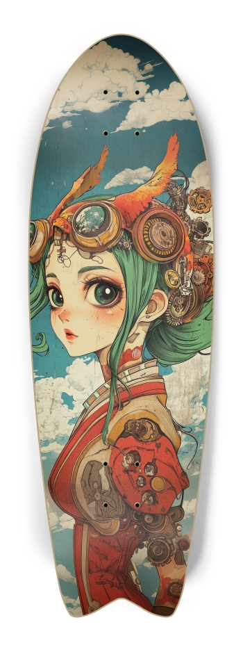 vintage cyber lady Fish Tail