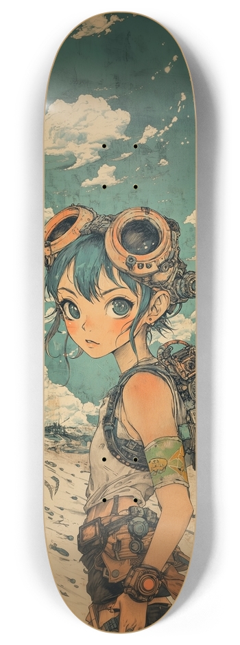 Vintage trooper girl 8 Inch Skateboard Deck