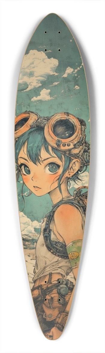 Vintage trooper girl Pintail Longboard
