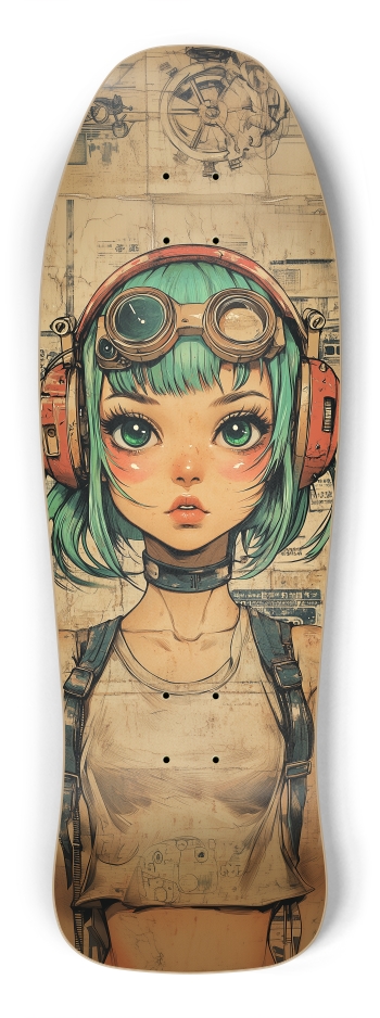 Vintage cyber girl Shredder Shape