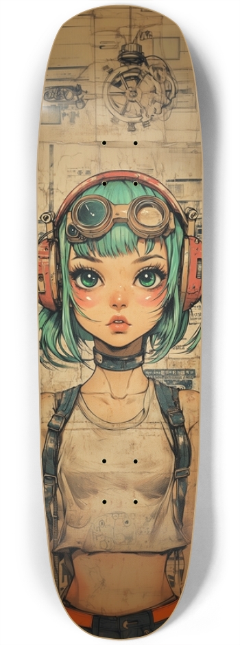 Vintage cyber girl Square Nose
