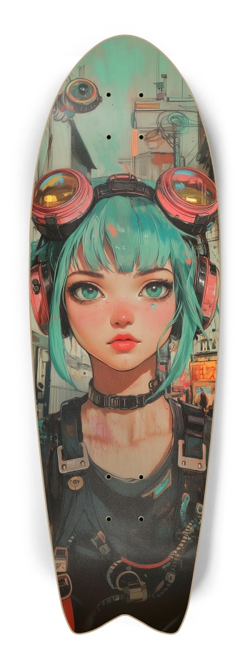 Retro cyberpunk girl