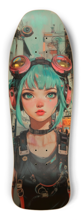 Retro cyberpunk girl Shredder Shape