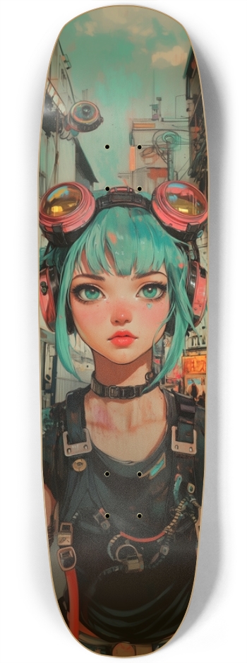 Retro cyberpunk girl Square Nose
