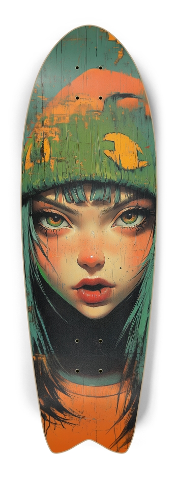 Used painting girl portrait