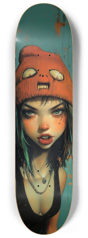 Monster beany girl 8-1/4 Skateboard Deck
