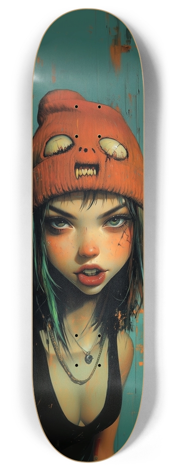 Monster beany girl 8 Inch Skateboard Deck