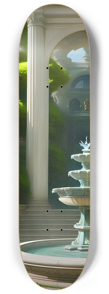 Ornate Fountain 8-1/4 Skateboard Deck