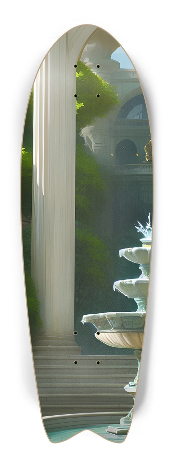 Ornate Fountain Fish Tail