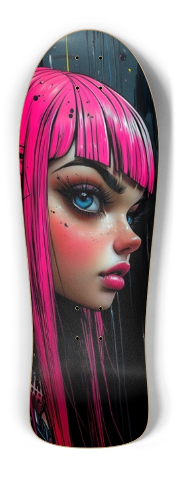 Pink hair Old School Shape