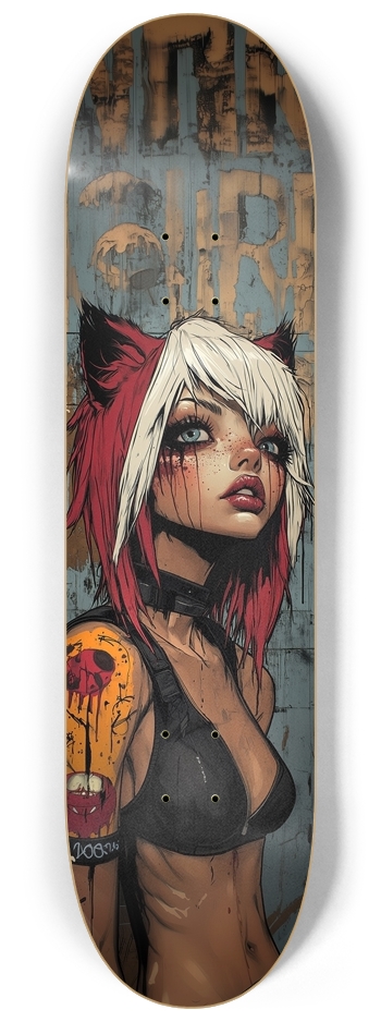 Wolf girl eat you 8-1/4 Skateboard Deck