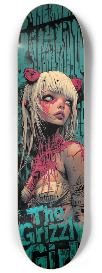 The Grizzly Girl 8-1/4 Skateboard Deck