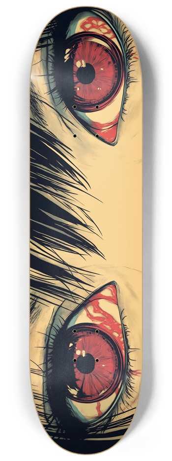 Horror manga eyes 8-1/4 Skateboard Deck