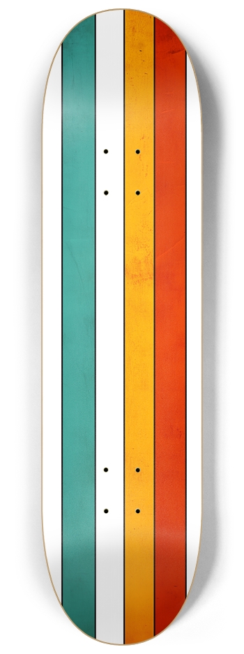 (White is deck wood) Old school custom skateboard 8-1/4 Skateboard Deck