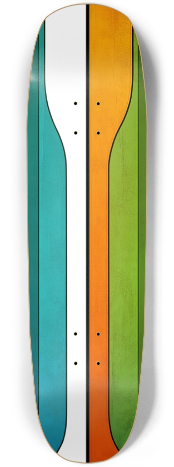 (White is deck wood) vintage colors deck Square Nose