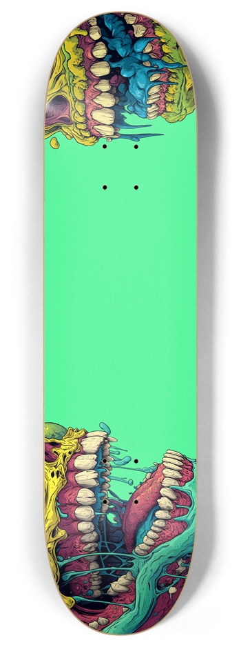 Monster skull 8 Inch Skateboard Deck