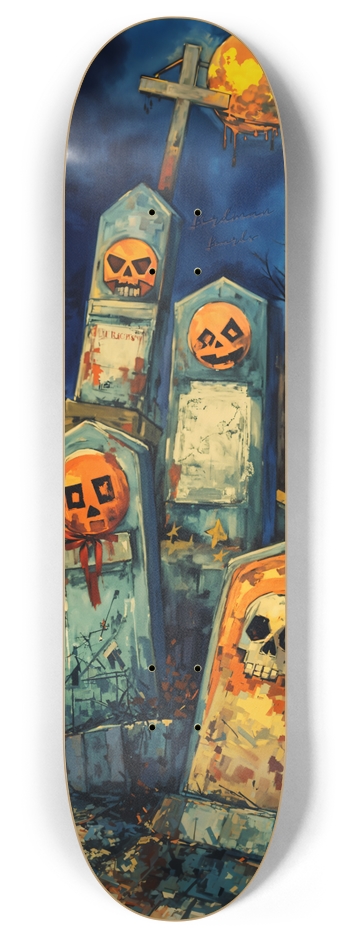 Pumpkin Tombs 8 Inch Skateboard Deck