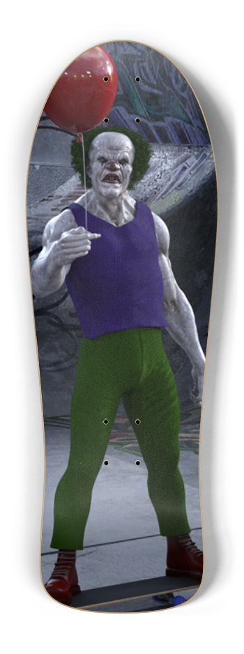 Creepy Scary Clown Old School Shape