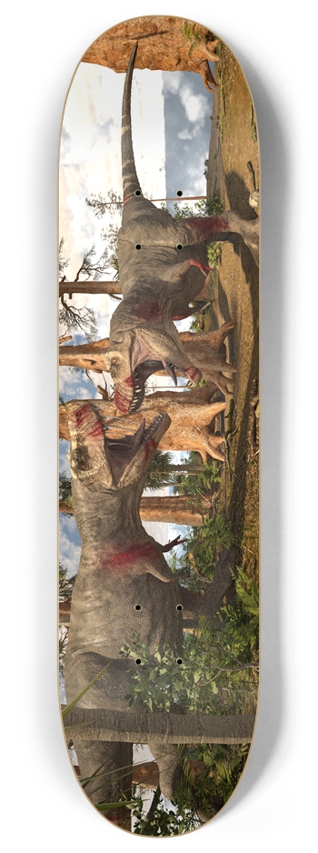 Tyrannosaurus Rex's Fighting 8 Inch Skateboard Deck