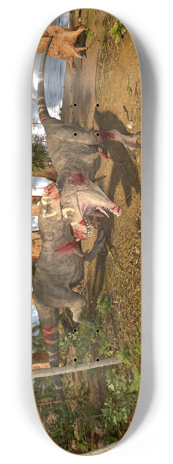 Tyrannosaurus Rex's Fighting 8 Inch Skateboard Deck