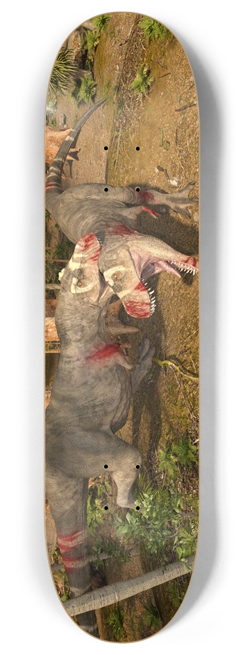 Tyrannosaurus Rex's Fighting 8 Inch Skateboard Deck