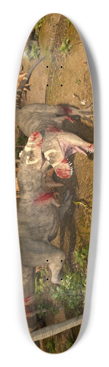 Tyrannosaurus Rex's Fighting Longboard Shape