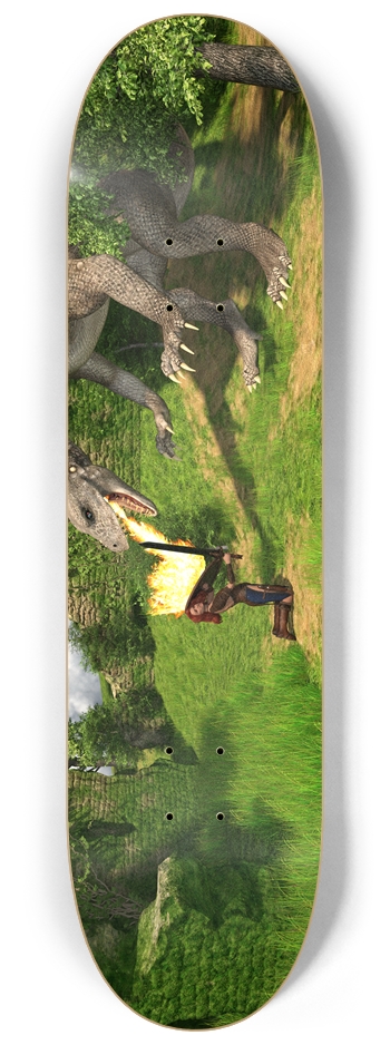 Dragon Fight 8-1/4 Skateboard Deck