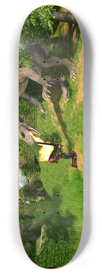 Dragon Fight 8 Inch Skateboard Deck