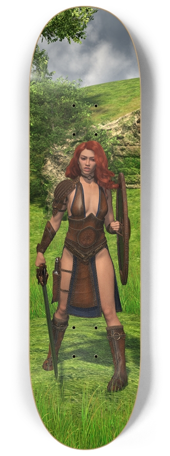 Warrior Princess  8-1/4 Skateboard Deck