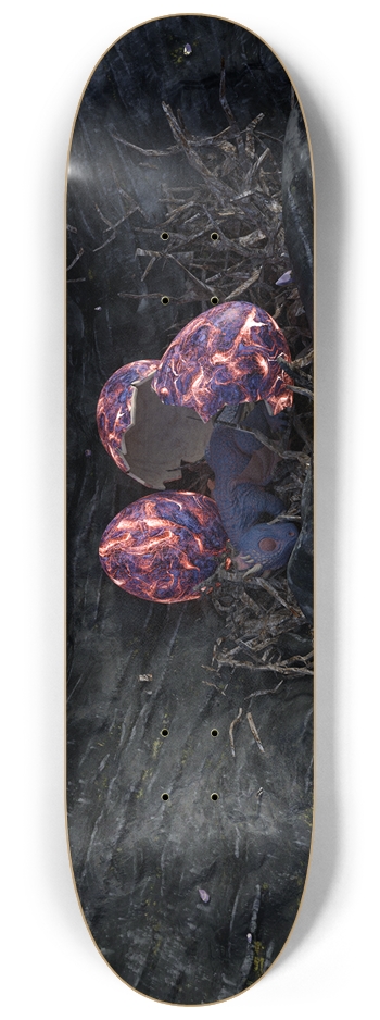 Baby sleeping Dragon 8-1/4 Skateboard Deck