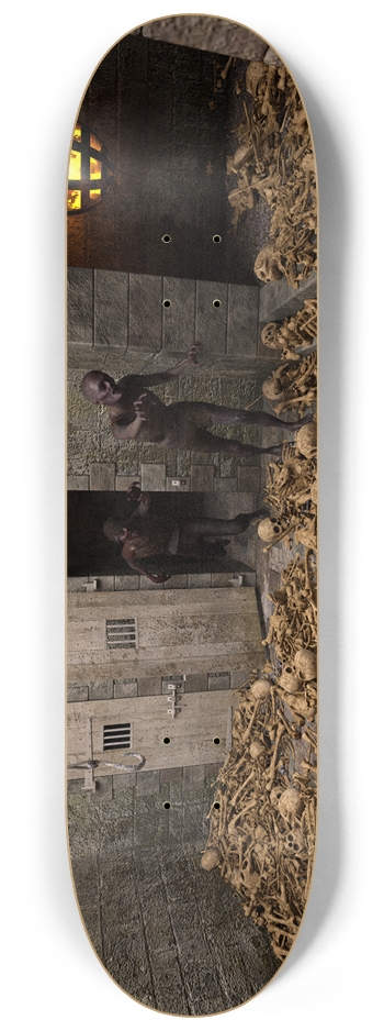 Zombies and skulls 8-1/4 Skateboard Deck