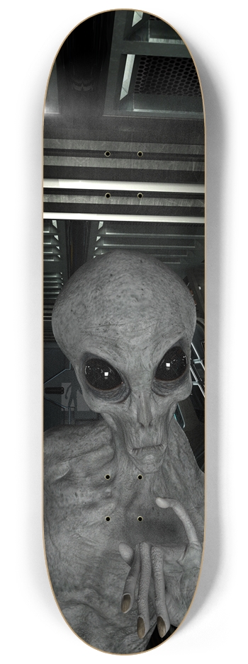 Aliens are here 8-1/4 Skateboard Deck